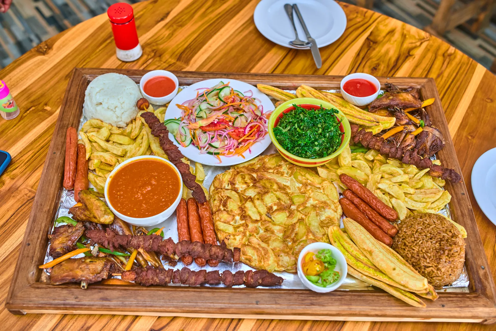 Freshly prepared meal served at La Vista